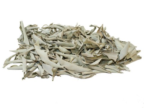 Witte Salieblaadjes Bulk voor Reiniging 1000 g