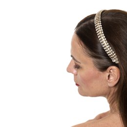 Luce Di Cristallo Headband With Crystals