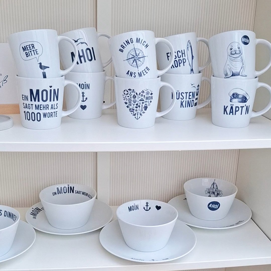 Porcelænsskål Moin ankerhjerte
