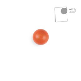 Petite boule magnétique en bois - couleur