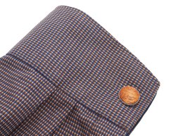 Boutons de manchette ronds élégants en bois d'acajou véritable, diamètre env. 18 mm, incrustation arrondie avec un beau grain