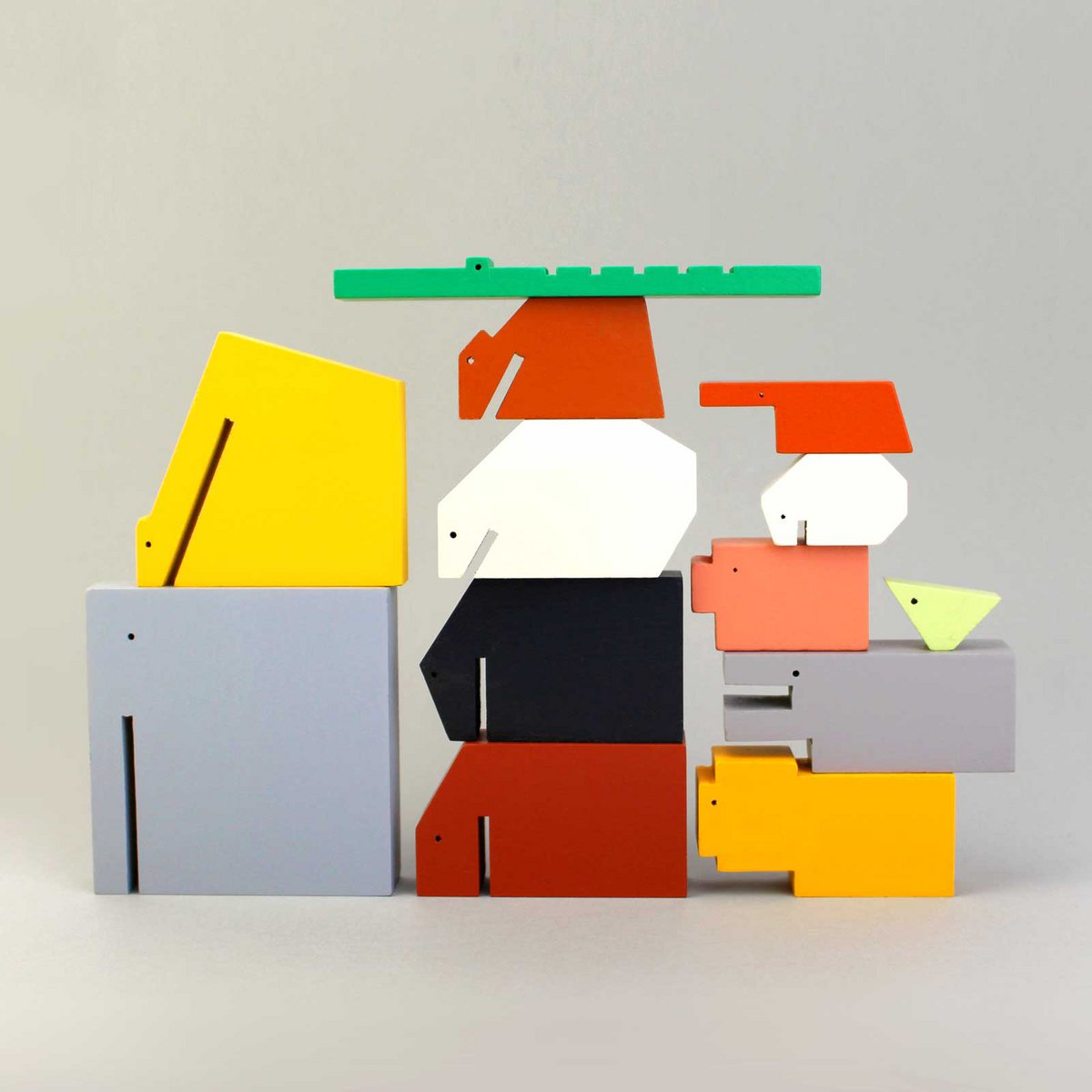 Floris Hovers Animaux en bois - couleur