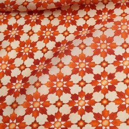 Silk Neckerchief Orange Islamic Art Print