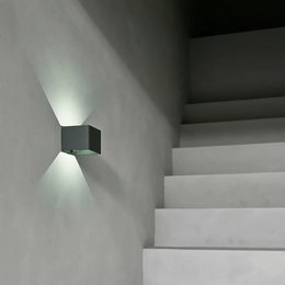 Tess Stone Grey Rechargeable Wall Light