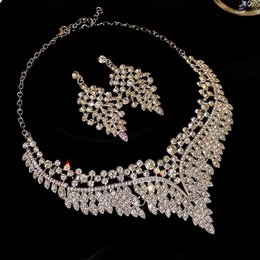Grand Cascade Crystal Bridal Jewelry Set
