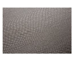 Comprimé en cuir synthétique Croco Taupe en cuir synthétique