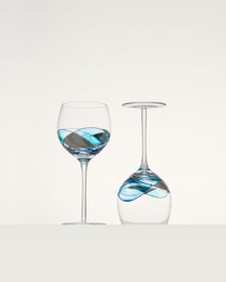 Weingläser 14 Unzen Blau