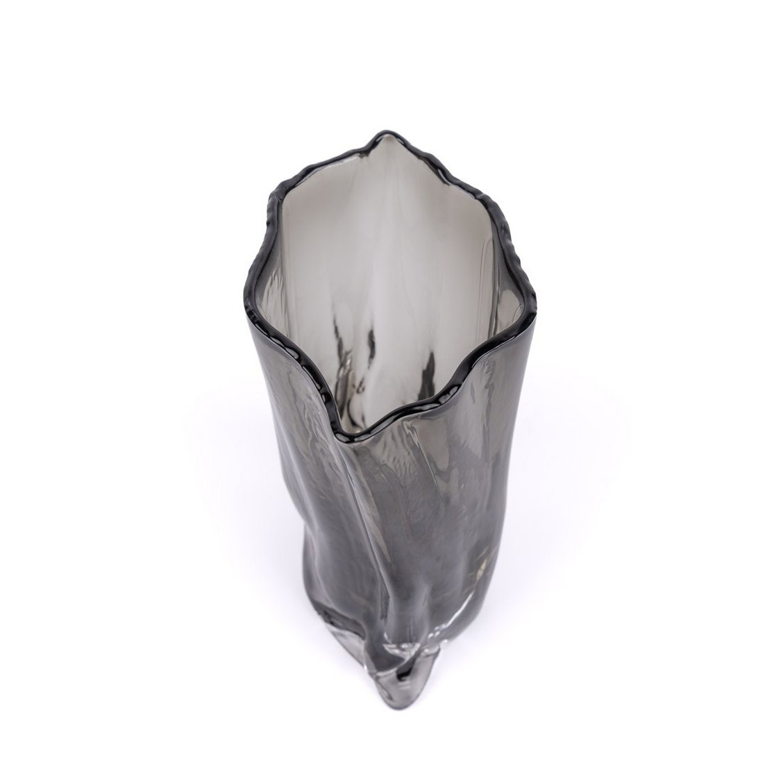 POCKET GREY GLASS VASE