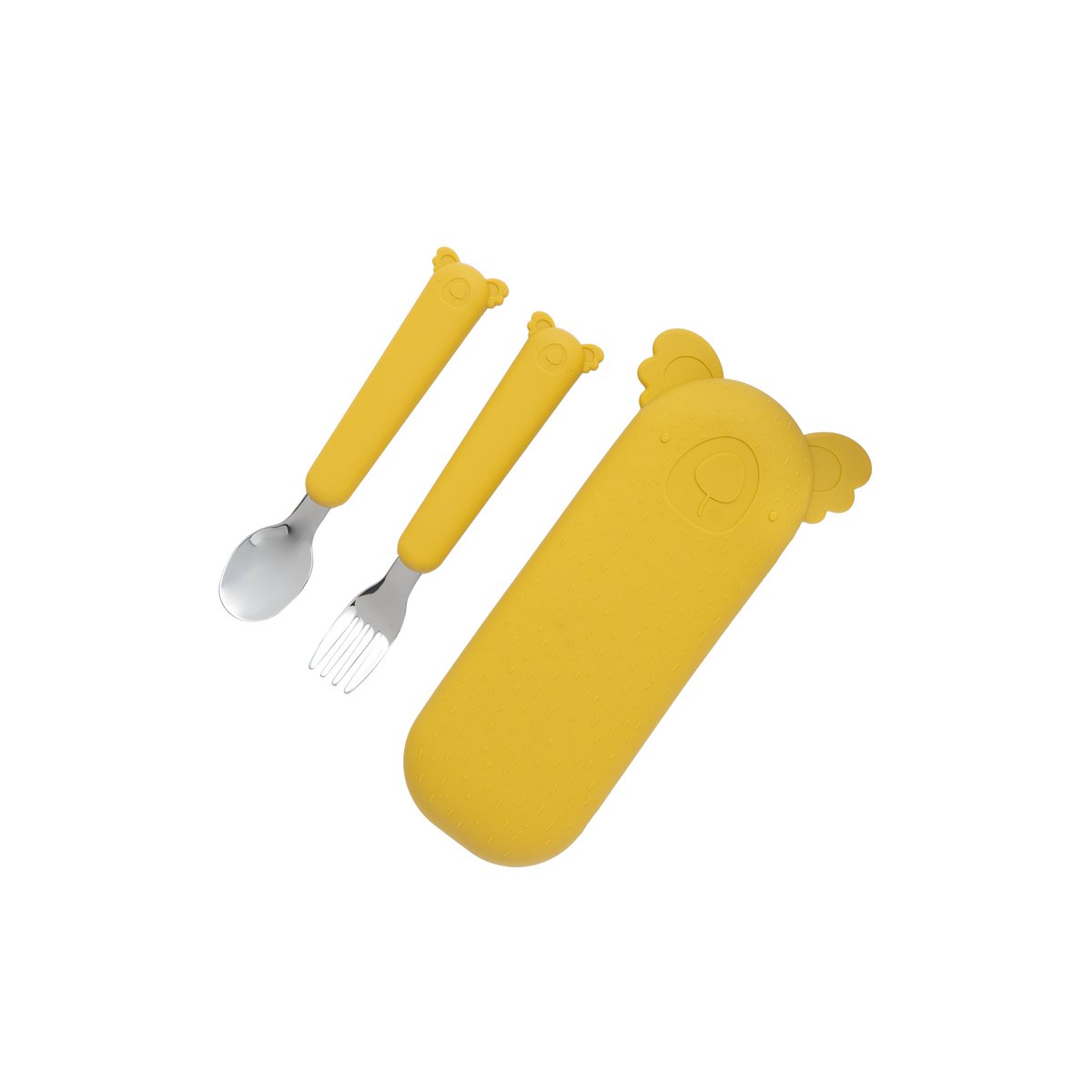 Cutlery Set and Case Zoe the Koala Mustard