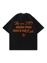 Risk T-Shirt Nera 100% Cotone Made in Italy | Horda Brand