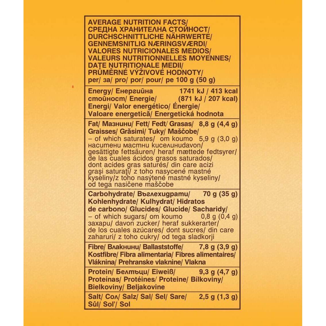 Oat Salted Sticks Turmeric, organic, Bett'r, 50g