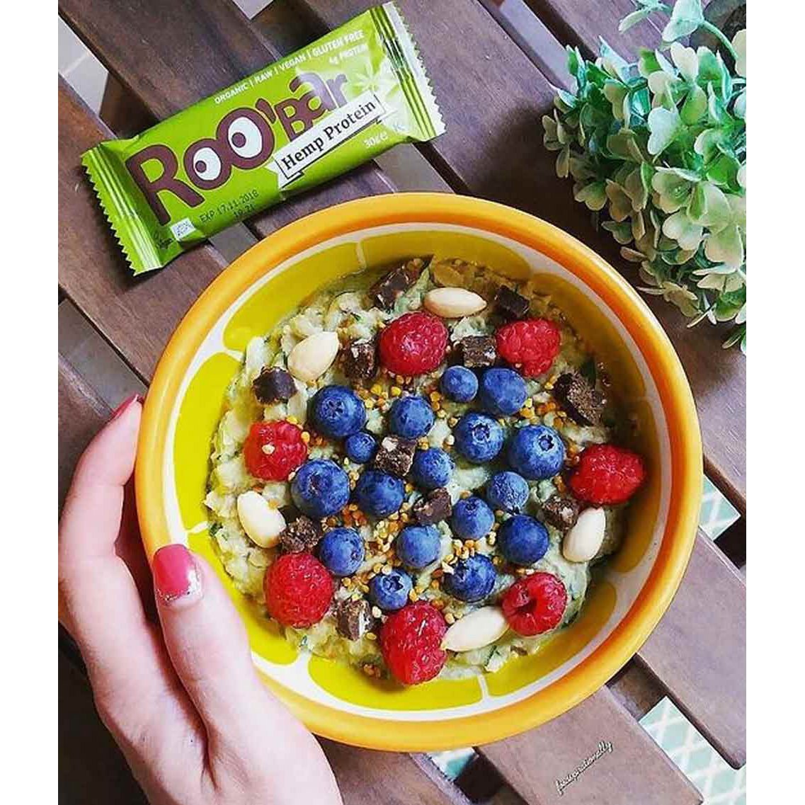 Hemp Protein Bar, organic, Roobar, 30g