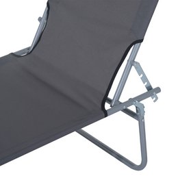  Sonnenliege klappbar Gartenliege mit Dach, Liegestuhl mit 4-Fach verstellbare Rückenlehne, wetterfeste Campingliege bis 120 kg belastbar, für Garten Strand Pool, Rot