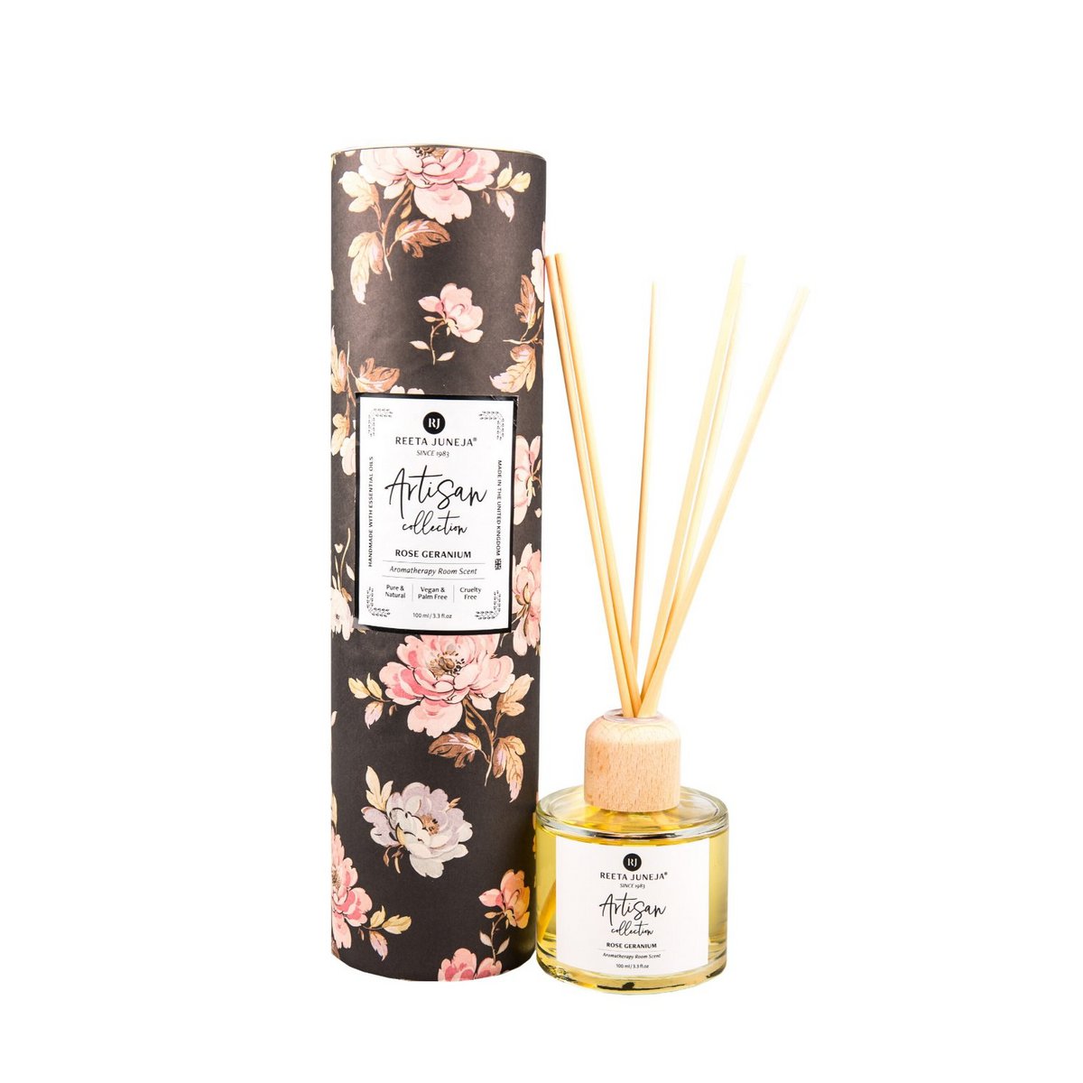 Artisan CollectionRose Geranium Aromatherapy Reed Diffuser(100 ml / 3.4 fl oz)