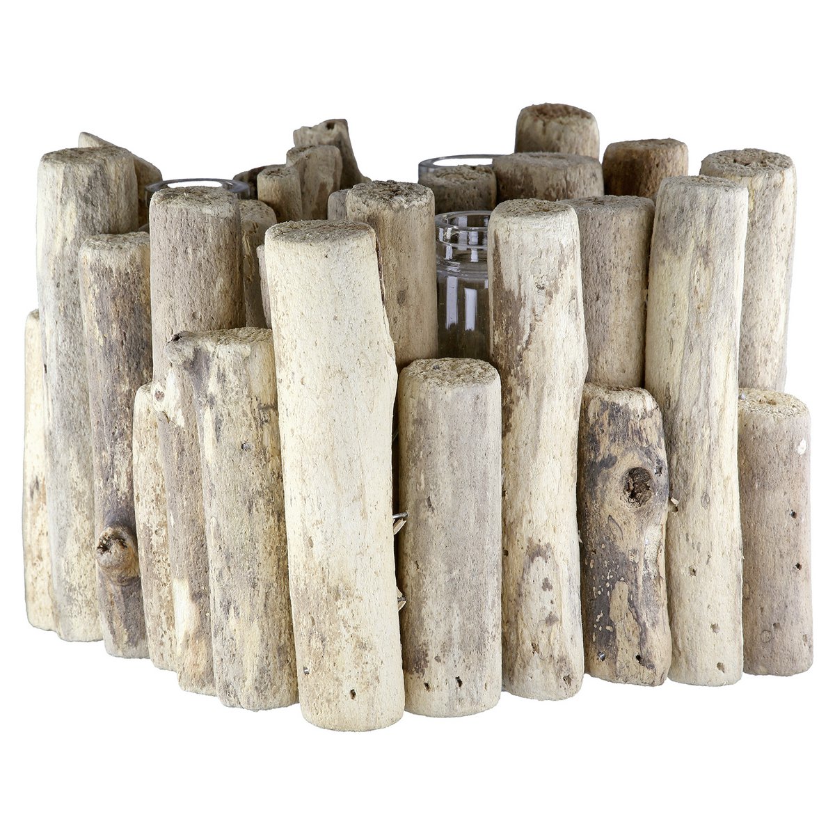 Vase rechteckig Jakarta naturfarben 14 x 14 cm, VE 4