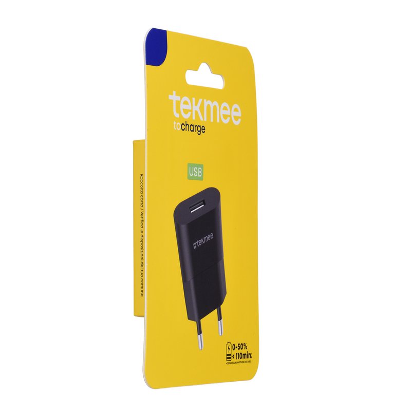 Black USB wall charger