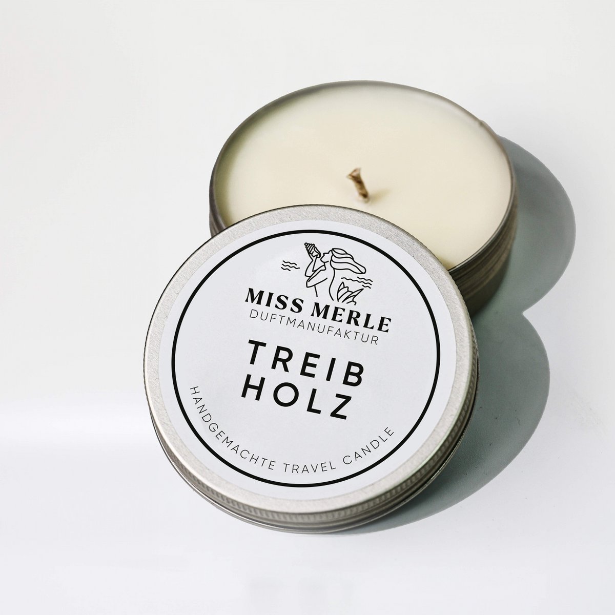 Miss Merle Travel Candle - fragrance candle for traveling, 90g