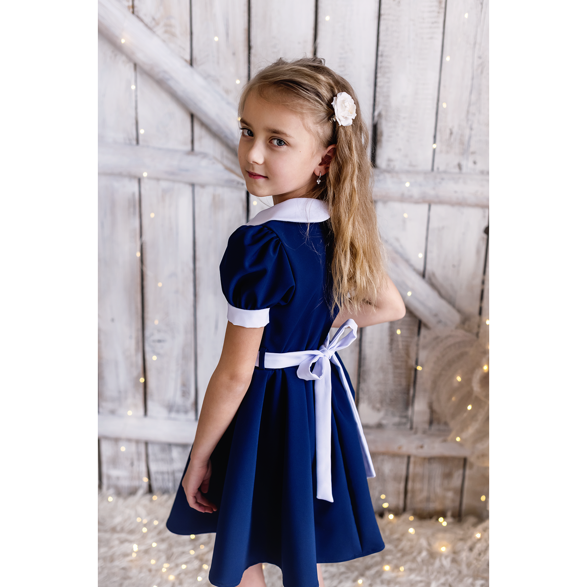 Eliza classic navy dress for girls