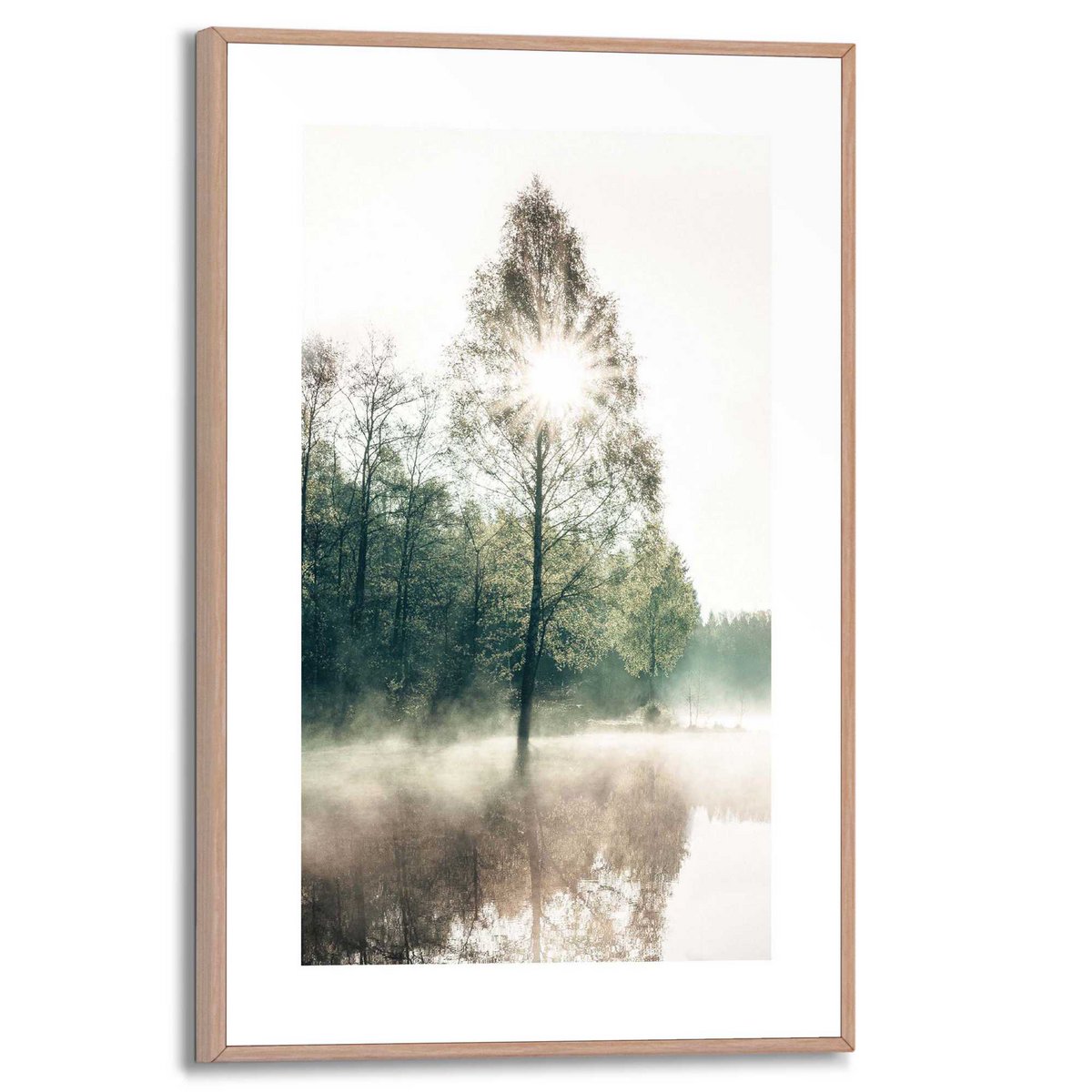 Painting Slim Frame Sun through the trees 30x20