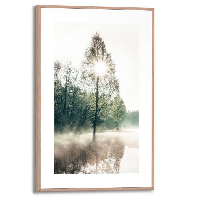 Painting Slim Frame Sun through the trees 30x20