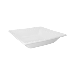 Bañera cuadrada de cerámica blanca diámetro 29 cm