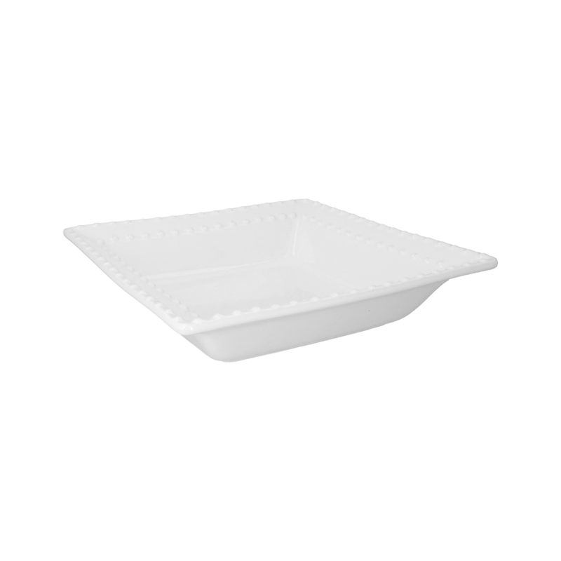 Bañera cuadrada de cerámica blanca diámetro 29 cm