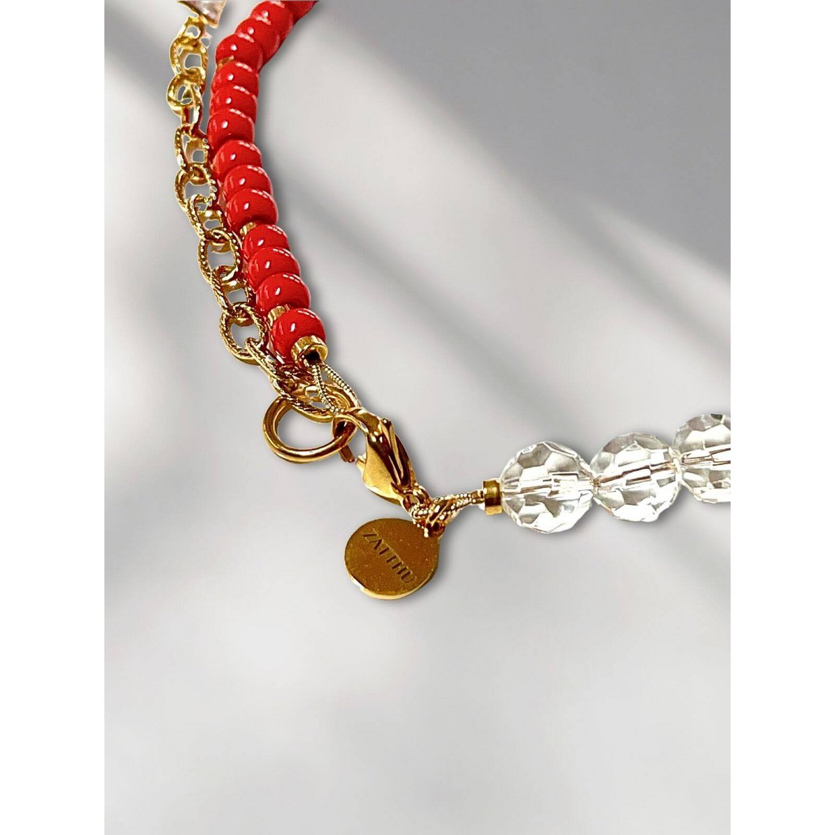 Collana di perle Luma rosse