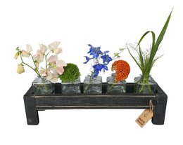 tray black berlin glass hold narrow 50