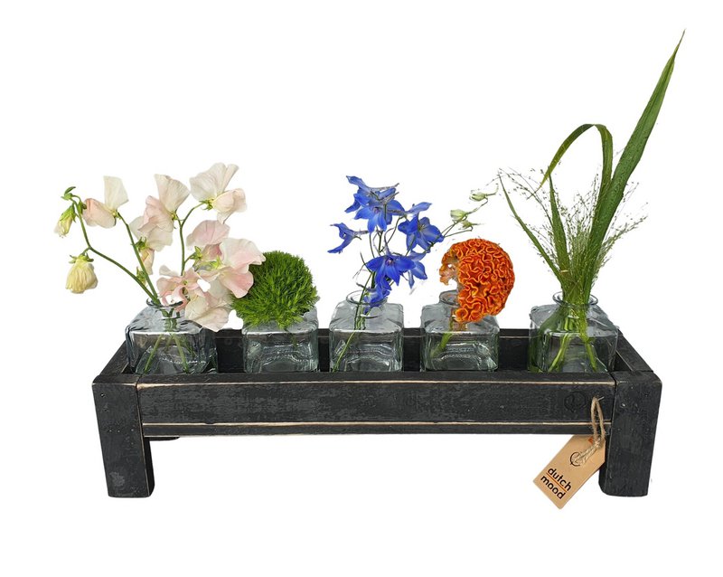 tray black berlin glass hold narrow 50