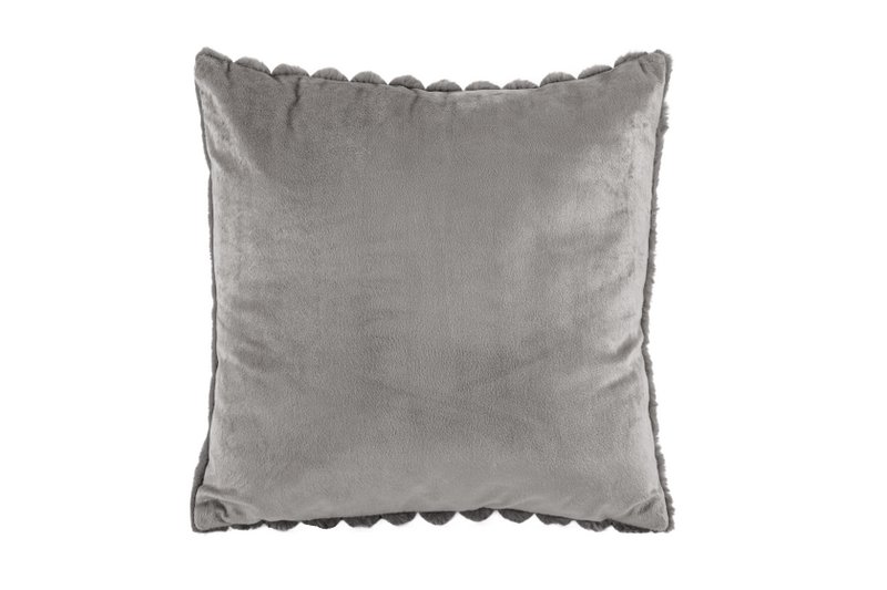 Cuscino (imbottito) in pelliccia di coniglio Bubble - 45x45 cm