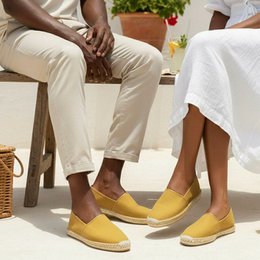 Espadrille Artisanale – Cousue main – LIOREN Safran Doré