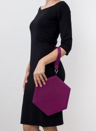 Flacher Hexacube Lila