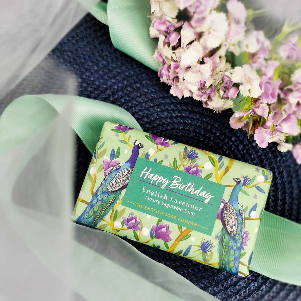 ENGLISH SOAP C° 190g zeep - Happy Birthday - Eng. Lavender