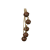 Kersthanger belletjes Jort roest-42x3x3CM