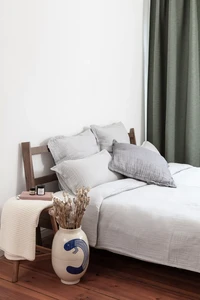 Neunest Gauze Bedding Set - Gray - 100% Cotton