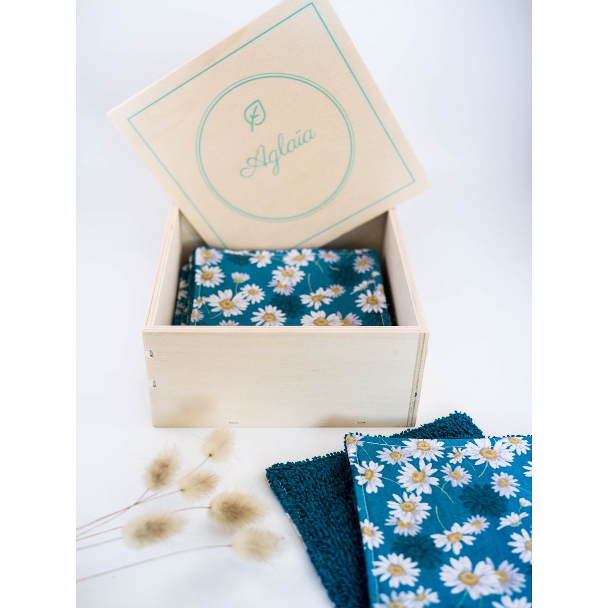 Box lingettes démaquillantes lavables - Semainier de 7 lingettes