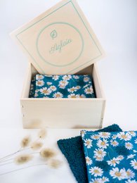 Box lingettes démaquillantes lavables - Semainier de 7 lingettes