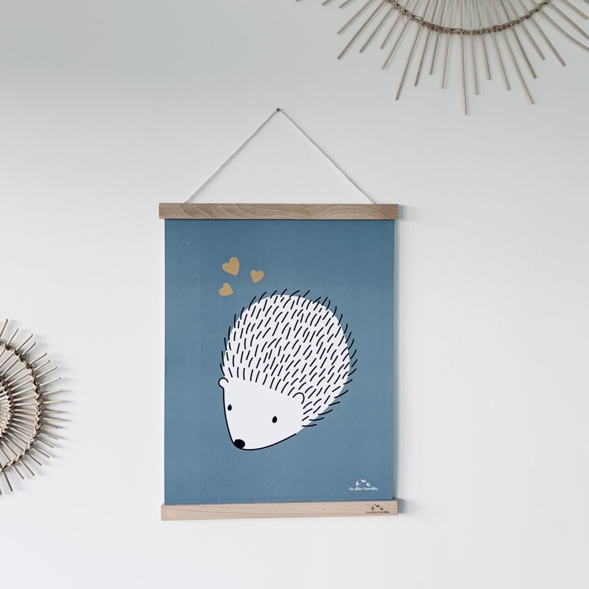 Paper poster - The hedgehog in love