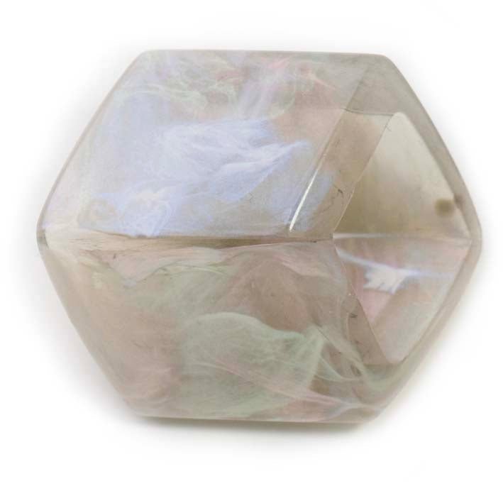 Würfelhänger Marble Pink, Eichel