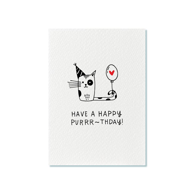 Ansichtkaart | Have a Happy Purrr-thday