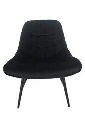 Sessel XXL Samt schwarz Metall schwarz