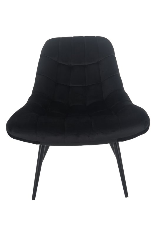 Sessel XXL Samt schwarz Metall schwarz