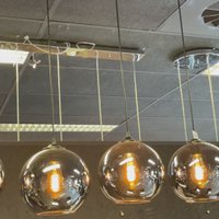 Hanging lamp Smoke Glass 5-Light