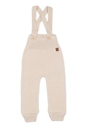 ENZO children's dungarees - 100% merino wool - beige