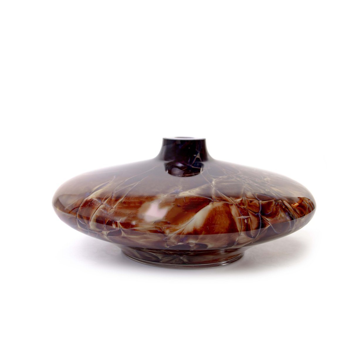 Vaas Disc "Coffee Collectie" - ø 26 cm -  glas