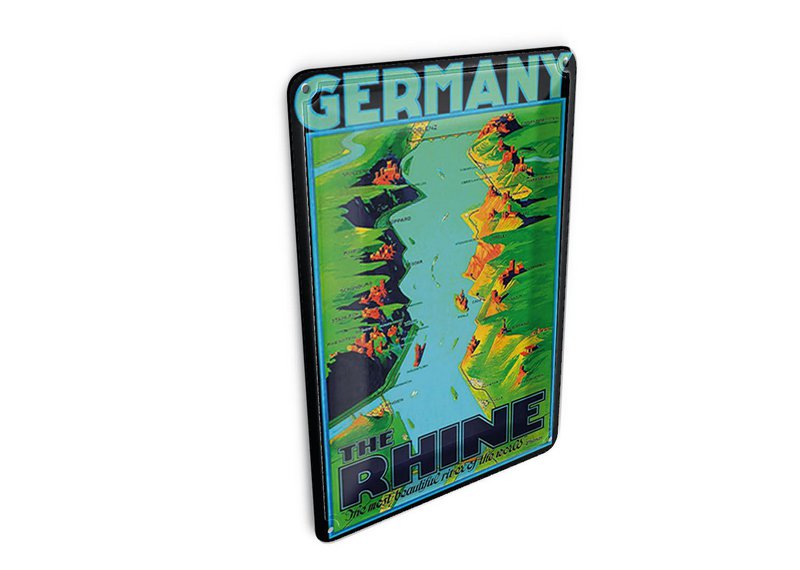 Bleach Postkarte Reise 10x14cm Rhinen den smukkeste flod i verden