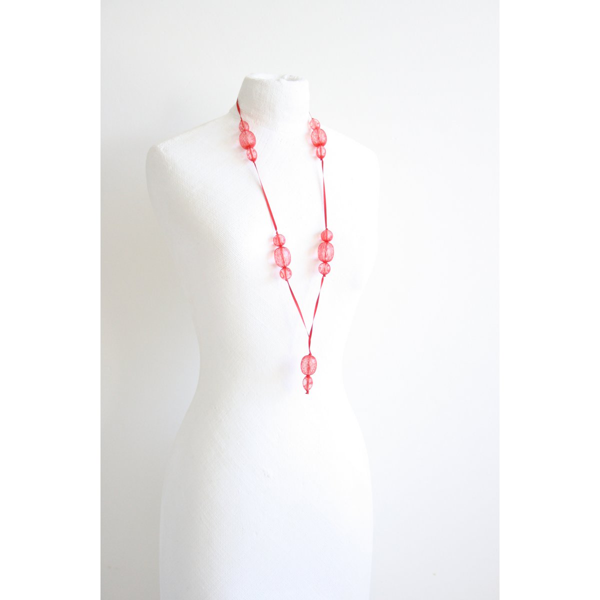 Halsketting Medium - rood