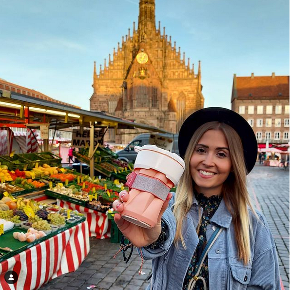 MuC My useful Cup® Blossom - faltbarer Mehrwegbecher