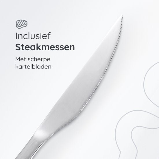 Besteckset Essential – 12 Personen / Silber 18,0 Edelstahl