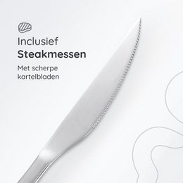 Besteckset Essential – 12 Personen / Silber 18,0 Edelstahl